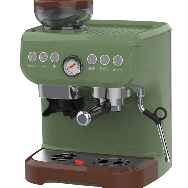 WG-517(Brushed Stainless Steel Black Coffee Makers Barista Machine)-2