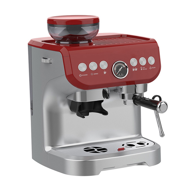 WG-517(Brushed Stainless Steel Black Coffee Makers Barista Machine)-4