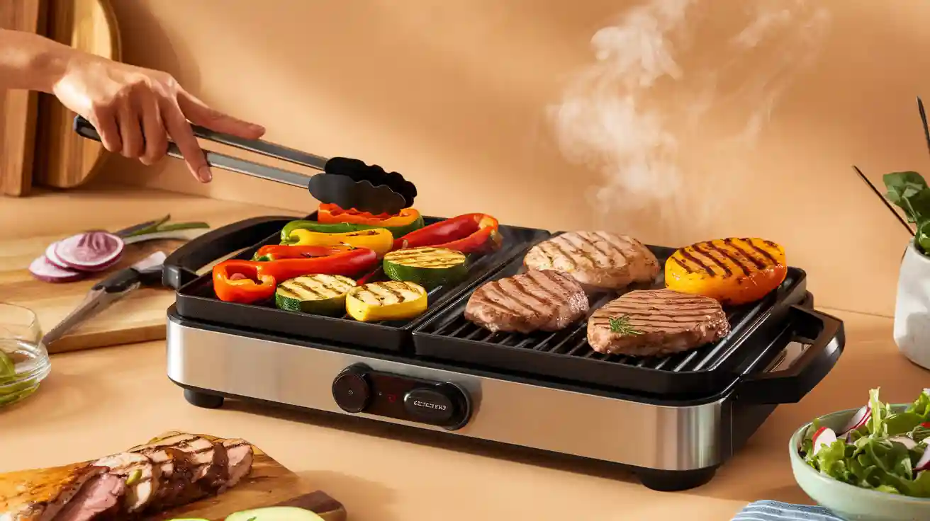 How to Cook Different Foods at Once with a Dual-Surface Electric Grill
