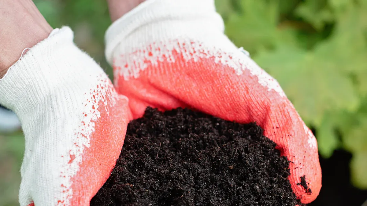 Compost Output from the Electric Food Waste Bins