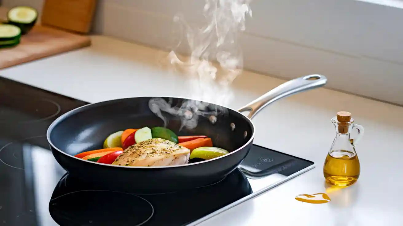 How Frying Pans Make Food Tastier with Less Oil