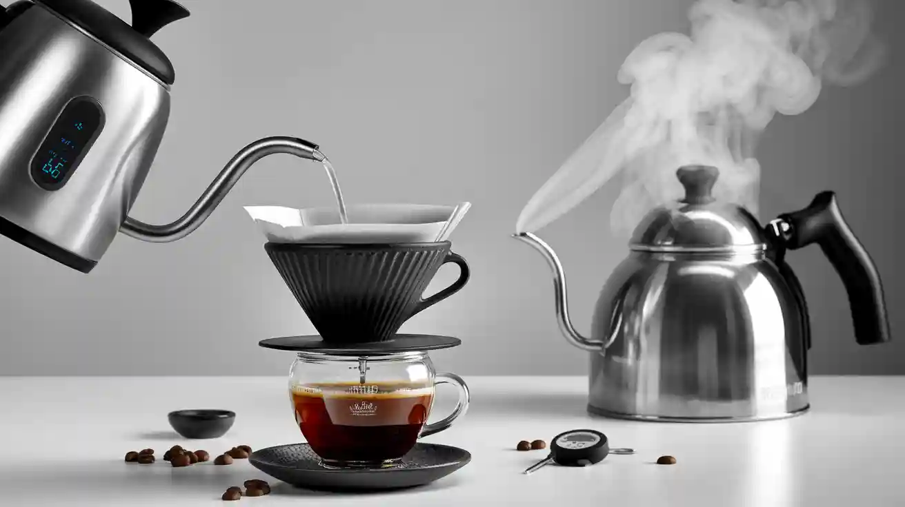 Why gooseneck kettle temperature control beats boiling water