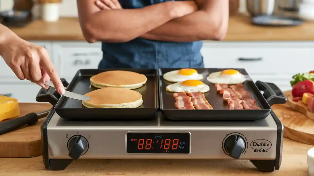 Never Guess Again with Portable Gas Griddle Heat