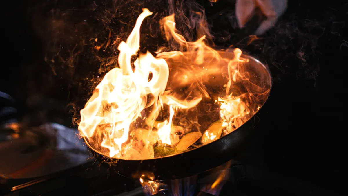 Consistent Cooking Temperatures with ESIUO Portable Gas Griddle