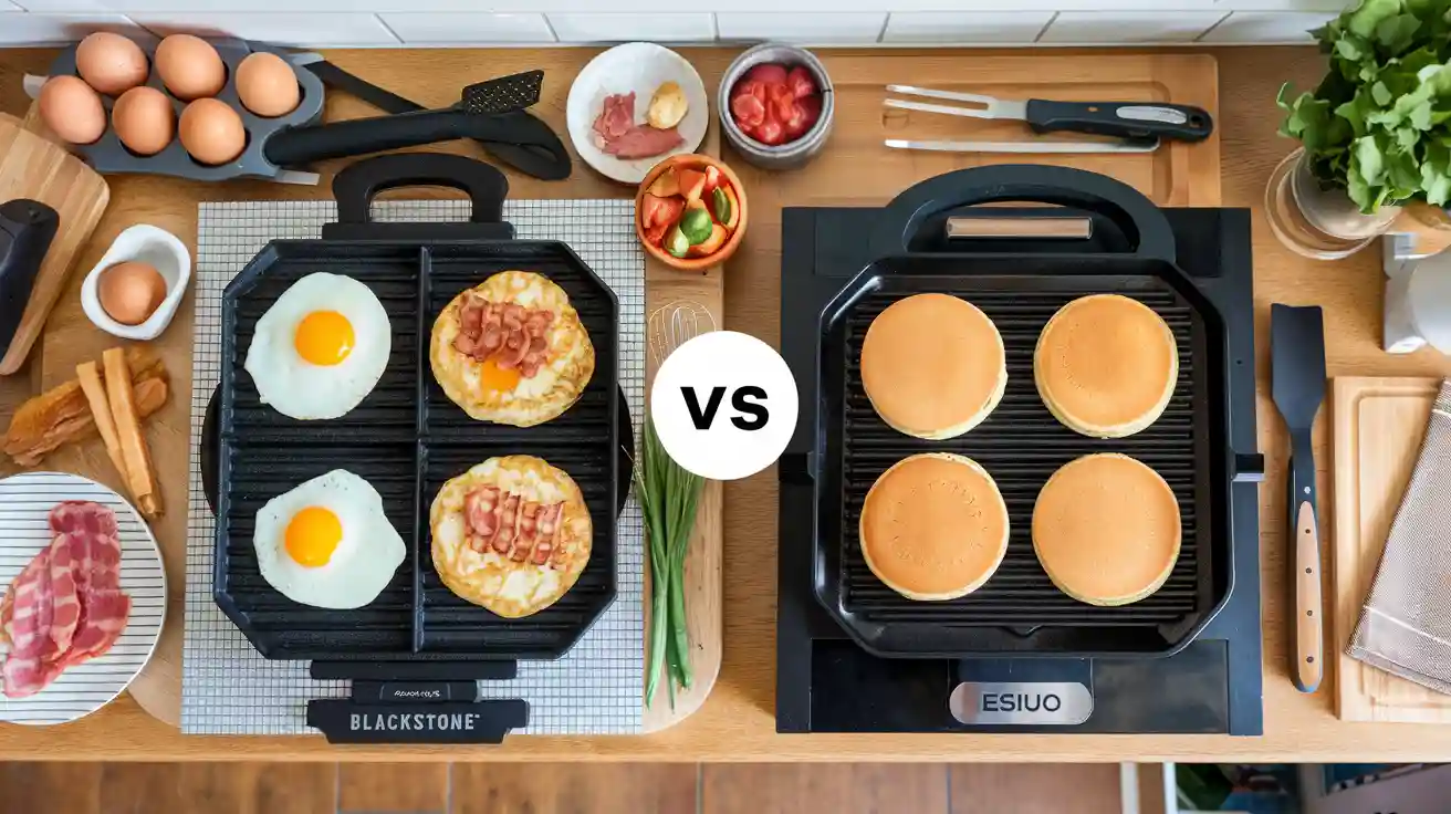 Which Portable Griddle Wins Blackstone or ESIUO