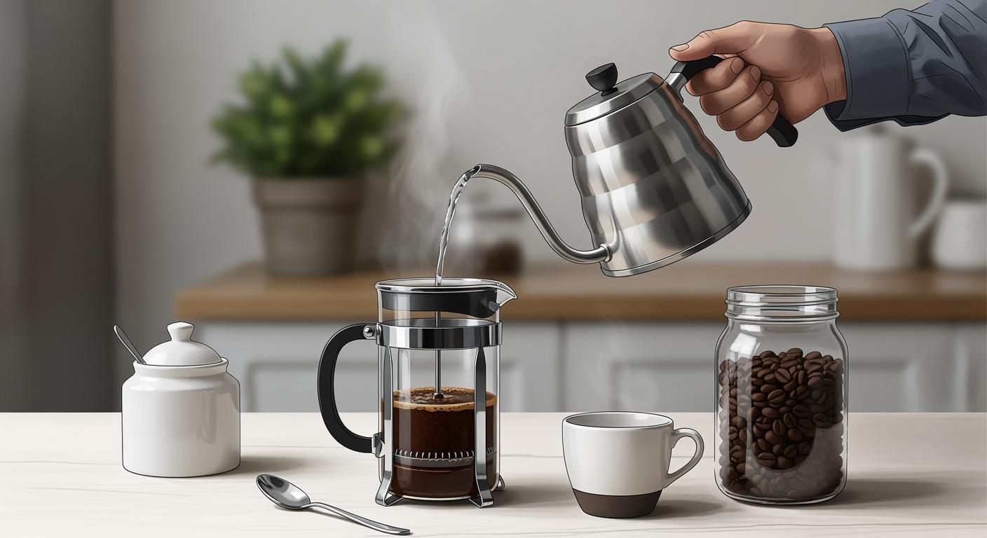 How to make coffee in a french press